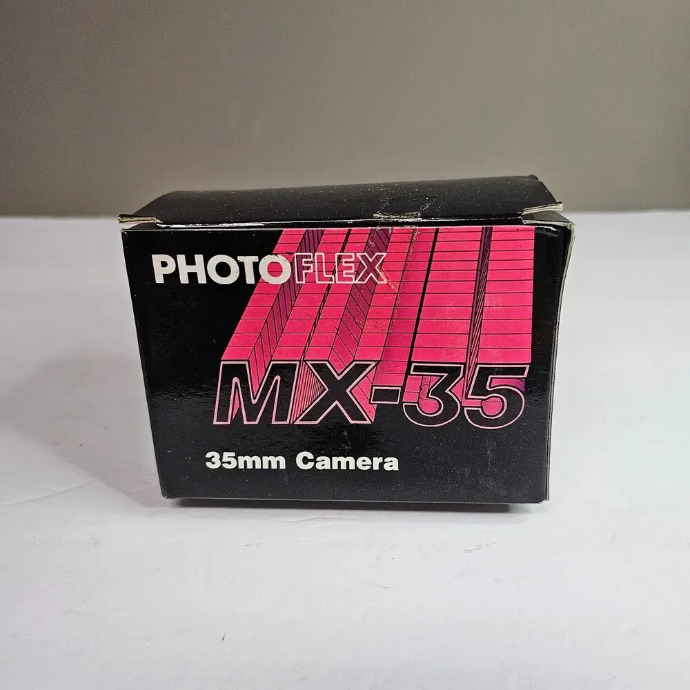 NIB Photo Flex MX-35 Point and Shoot 35mm Film Camera Auto Fix Focus 50mm Lens